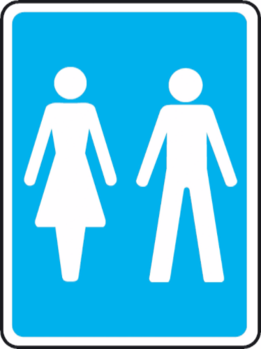 Unisex Toilet sign
