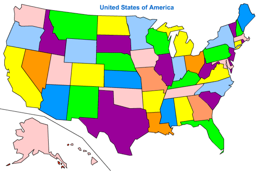 clip art map united states - photo #45