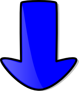 Clipart blue down arrow