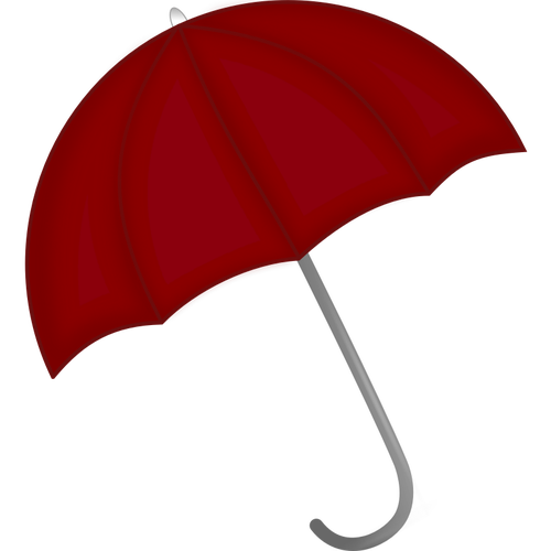 Dark red umbrella vector clip art | Public domain vectors