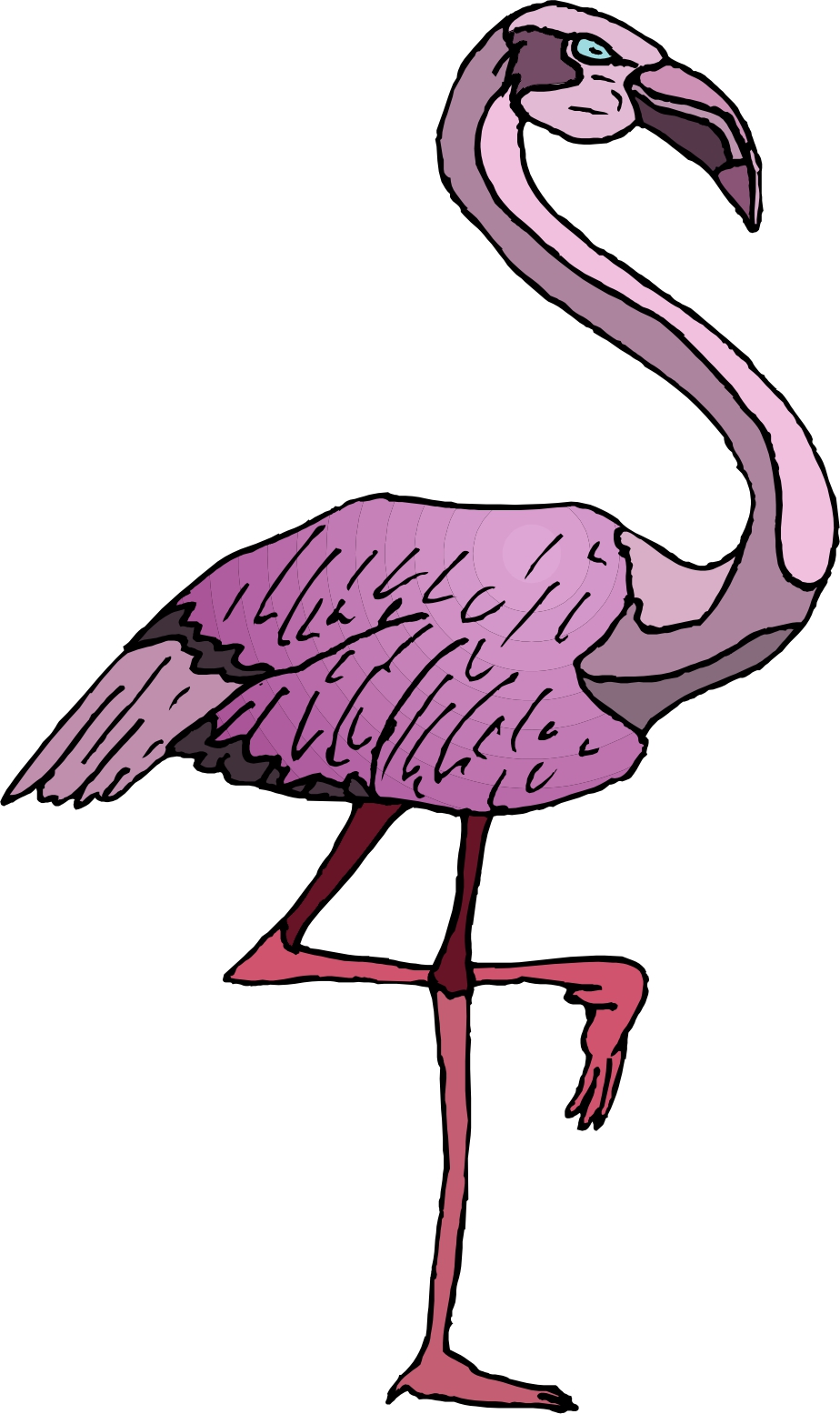 Flamingo Cartoon - ClipArt Best