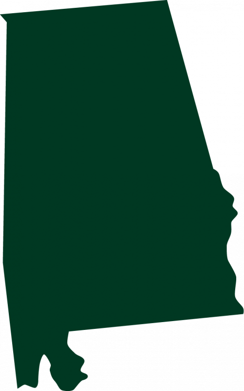 Alabama state outline clipart png