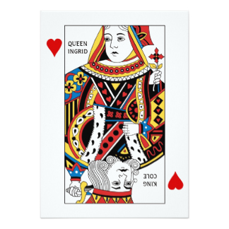 King Queen Cards | Zazzle