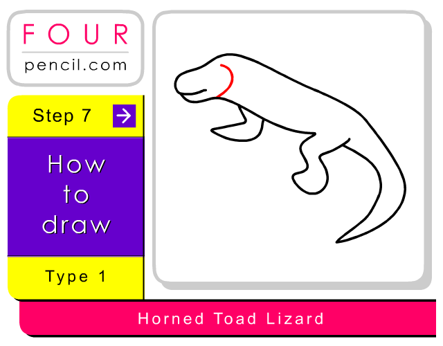 574 views Fourpencil.com - - 0613 - How to draw Horned Toad Lizard step by ...
