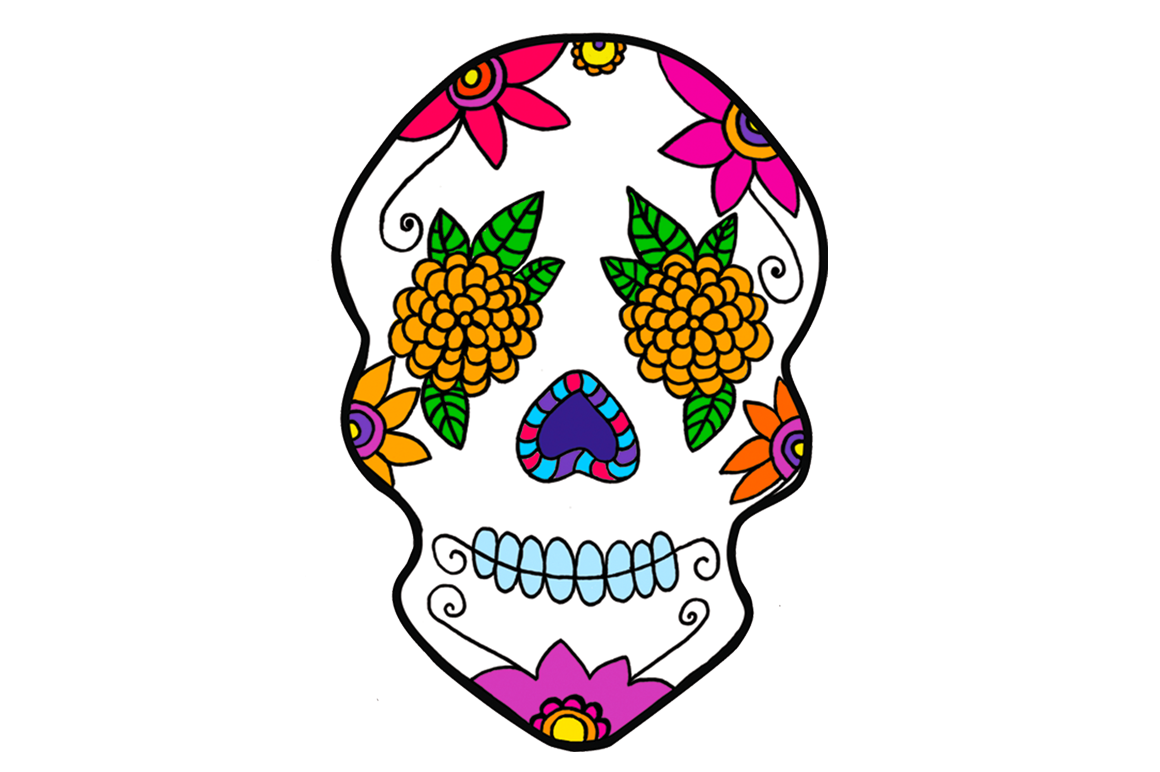 Mexico Day of the Dead Calavera Sugar Skulls Dia de los Muertos ...