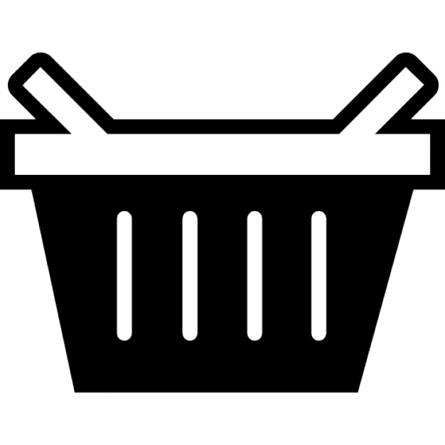 Basket for shopping or picnic, IOS 7 interface symbol Icons | Free ...
