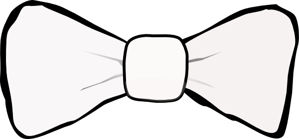 Bow tie silhouette clipart