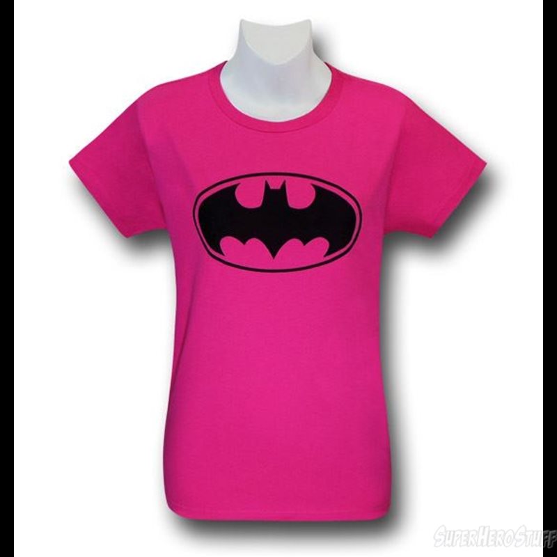 Batman Symbol Women's Pink T-Shirt