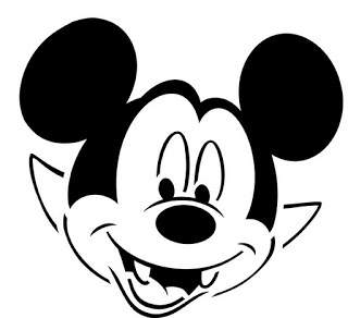 Cut of mickey mouse dressed as a vampire for Halloween-Images and ...