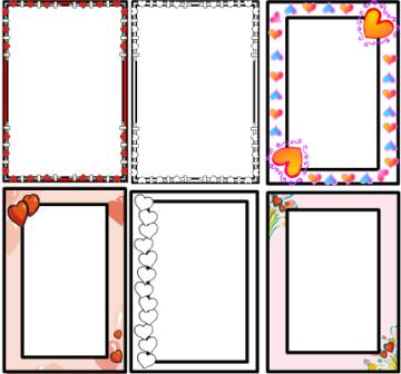 Valentines Day Teaching Resources, page borders, colouring pages ...