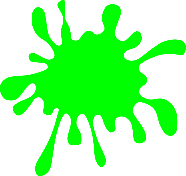 Green Splat Clip Art - vector clip art online ...