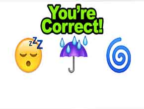 Guess The Emoji Sleep, Umbrella and Swirl | Emoji Pop Answers