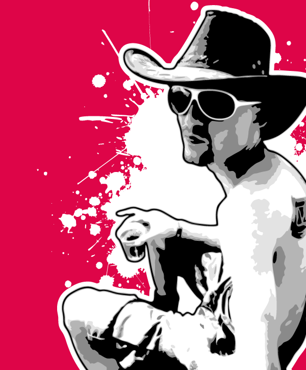 Man with Hat and Sunglasses Vector | Download Free Vector Graphic ...
