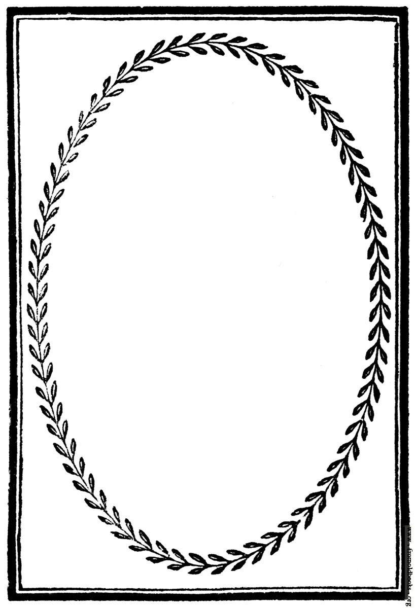 894.—Full-page border with laurel-leaf frame [image 341x500 pixels]