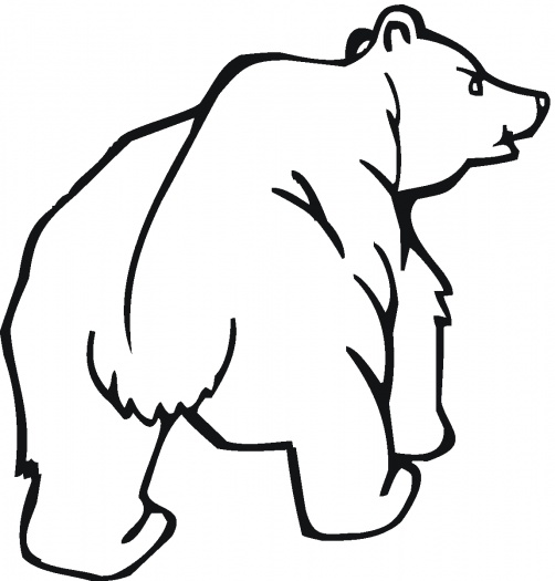 Grizzly Bear Outline - ClipArt Best