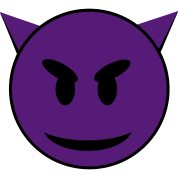 Purple Devil Smiley Face T-Shirt ID: 12200779