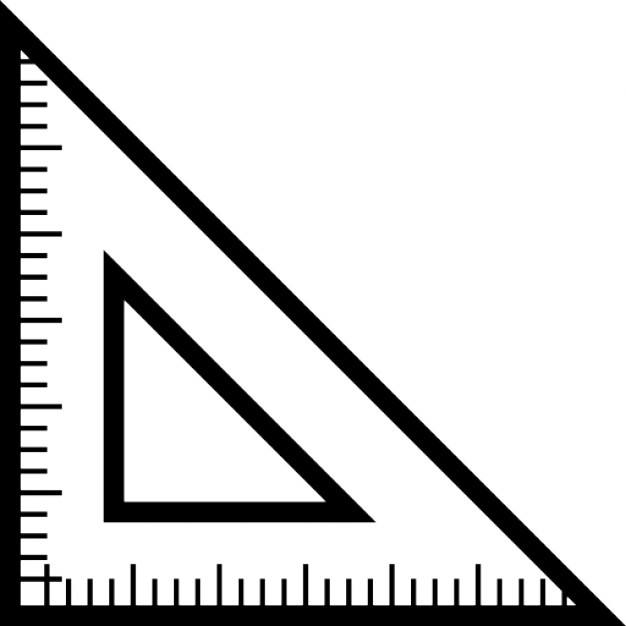 Triangular ruler for school Icons | Free Download