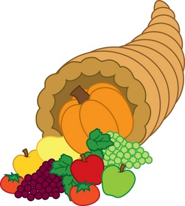 Kids thanksgiving food clipart