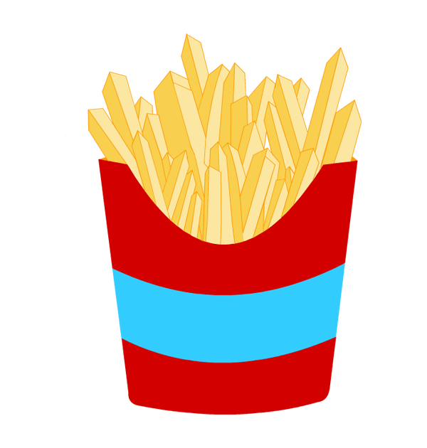 French Fries Clip Art - Tumundografico