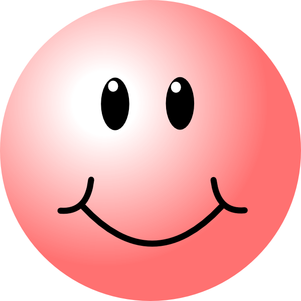 Pink Smiley Face Clip Art - vector clip art online ...