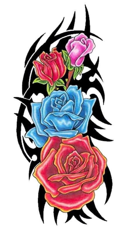 Tribal Rose Tattoos | Rose Tattoos ...