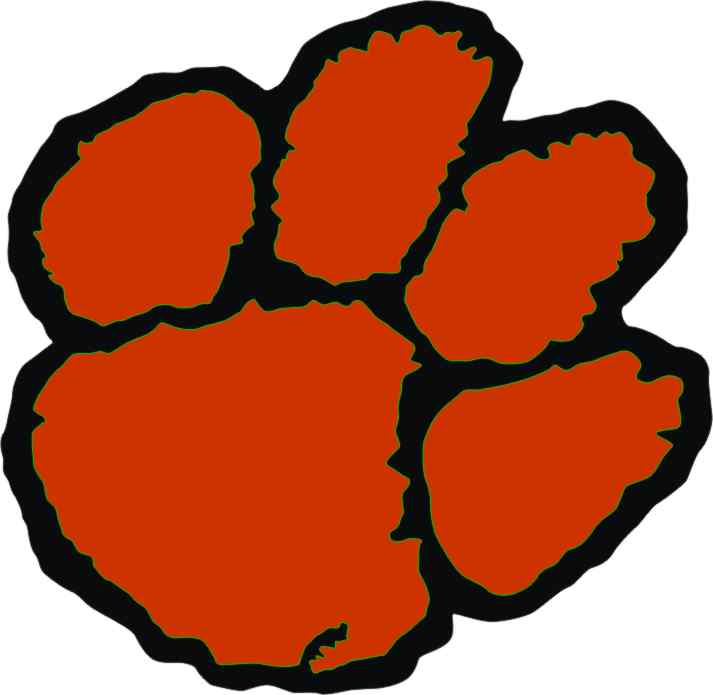 clipart clemson tiger paw - photo #11