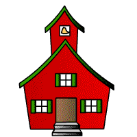 Animated schoolhouse clipart
