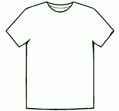 T shirt printing template