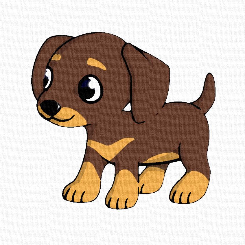 An old puppy drawing