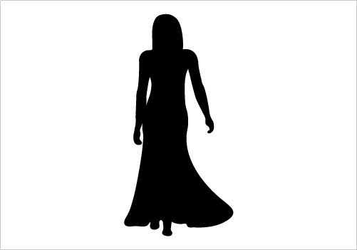 Walking Women Silhouette Graphics