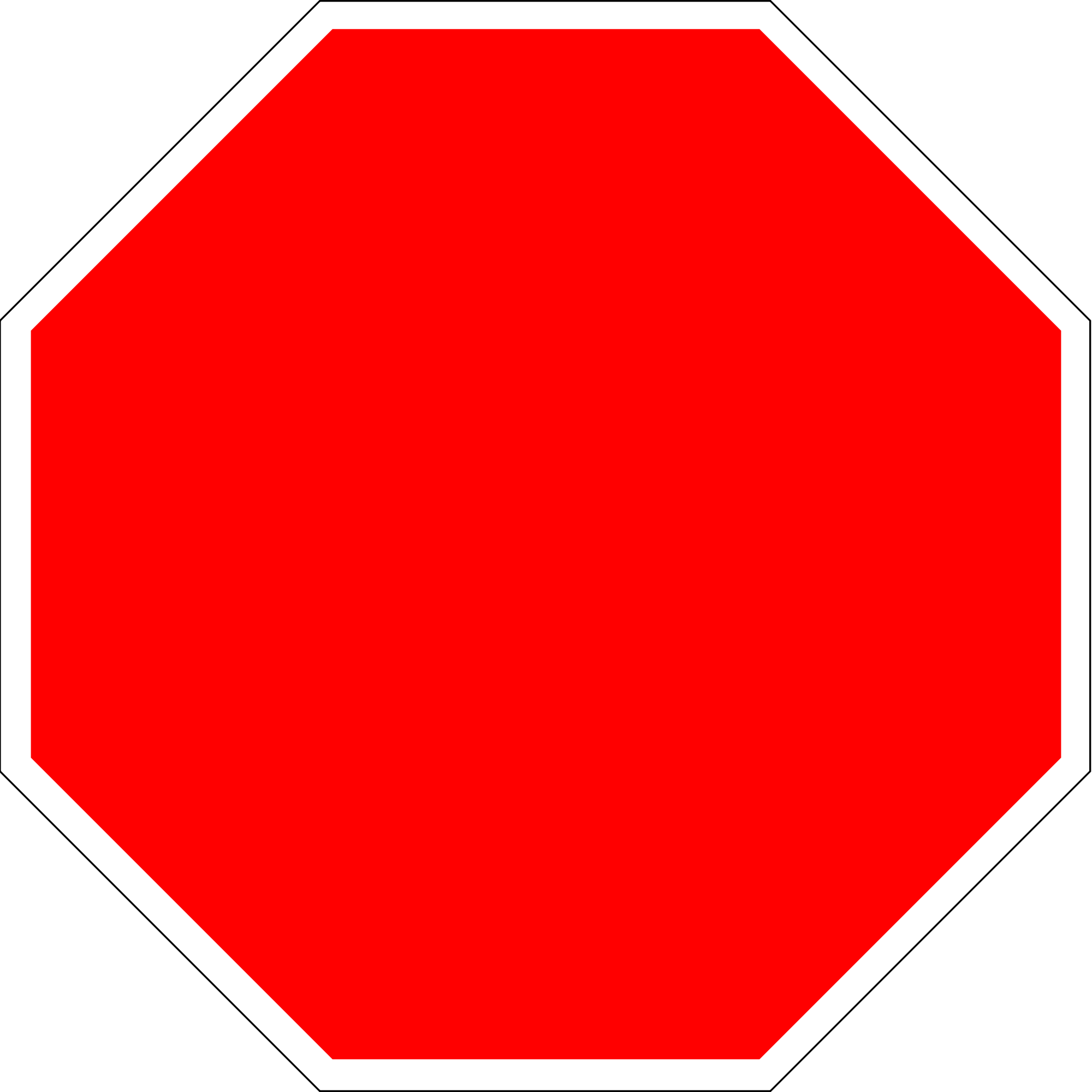 File:Blank stop sign octagon.svg