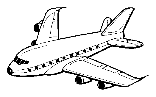 plane clipart black and white - photo #10