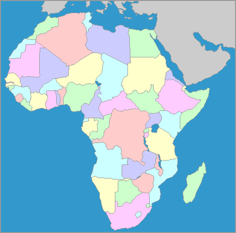 Imgs For > Africa Map Labeled 2013