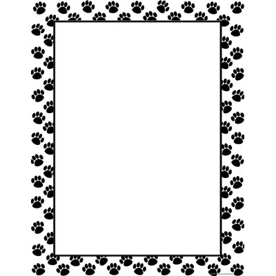 Paw Print Border For Microsoft Word - ClipArt Best