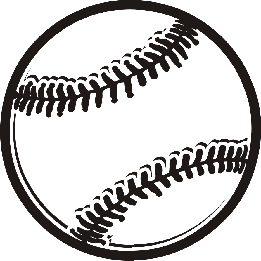 Baseball Ball Clipart Black And White - Free ...