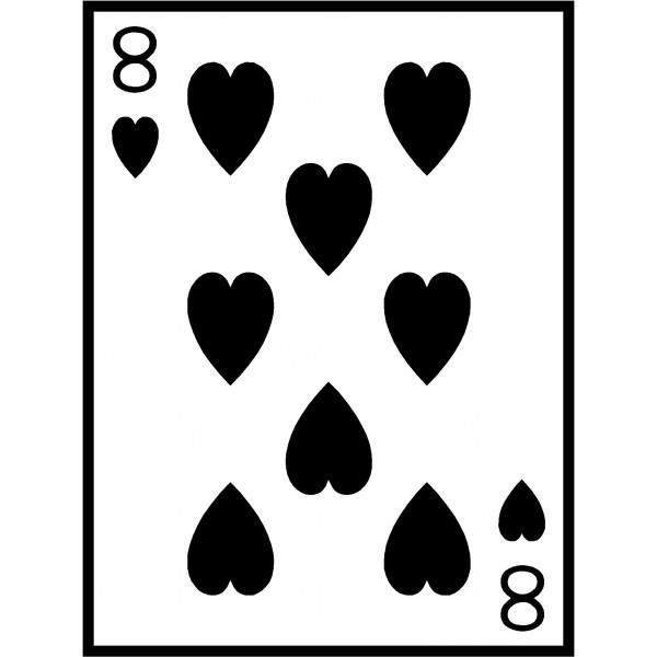 Playing cards clipart black and white - ClipartFox