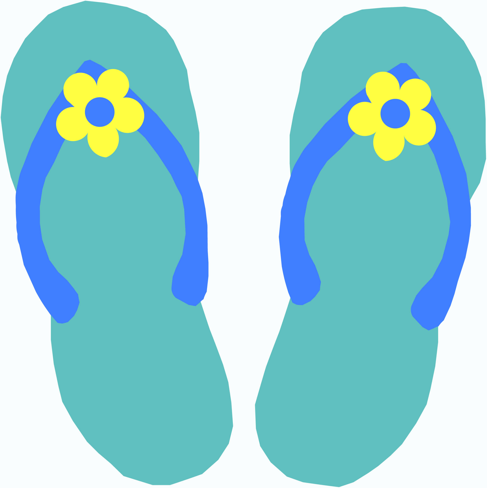 59+ Cartoon Flip Flops Clip Art