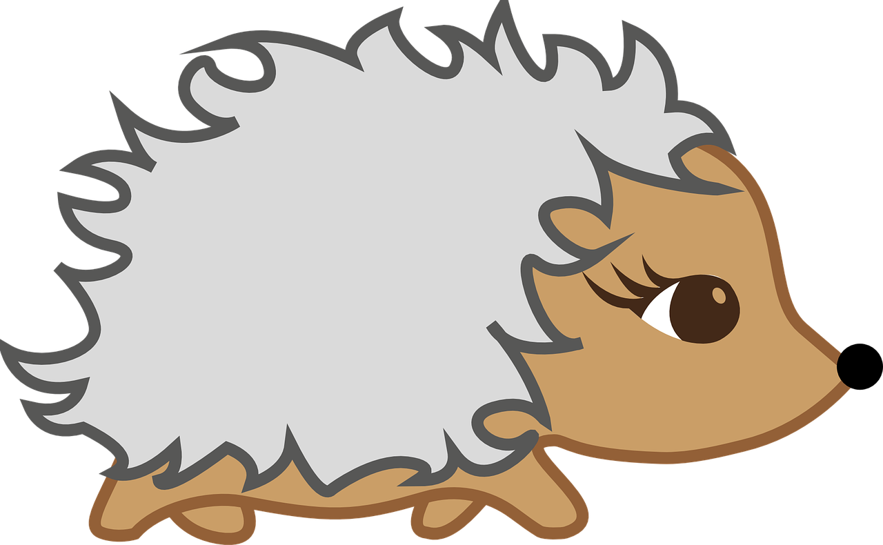 Free Female Hedgehog Clip Art