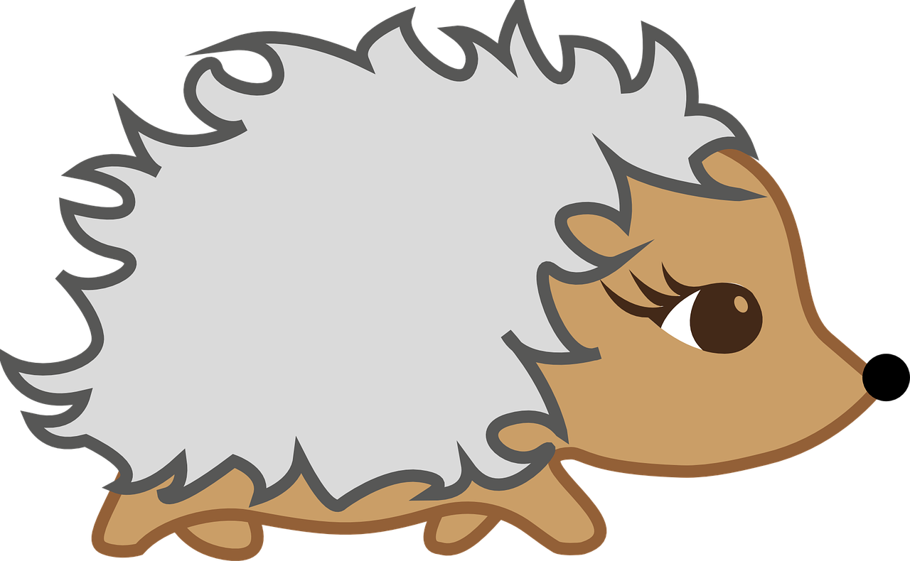 hedgehog clipart outline - photo #23