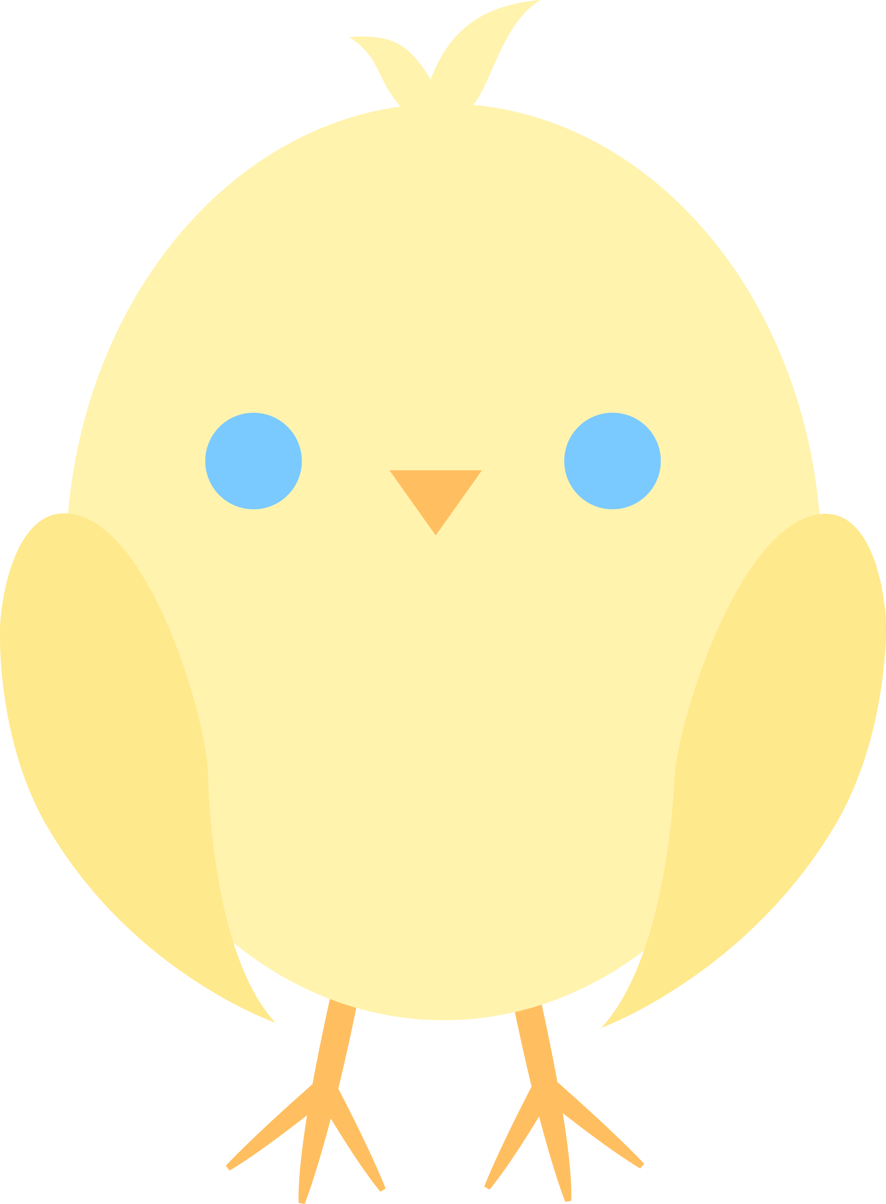 Cute baby chick clipart