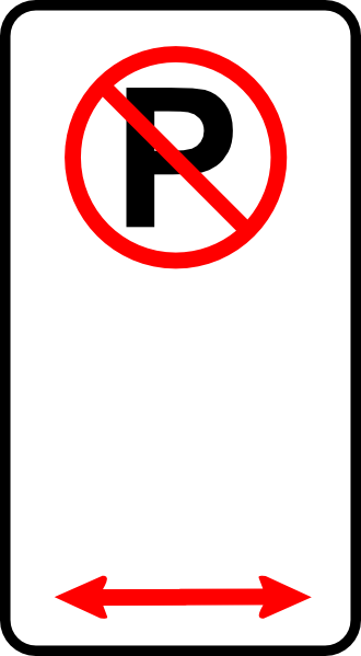 No parking clipart free