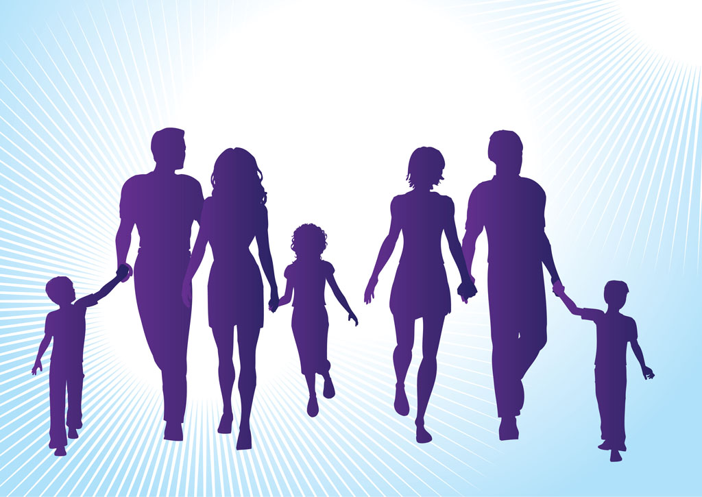 Family Silhouette Clip Art - Free Clipart Images