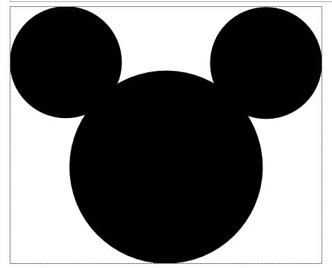 Printable Mickey Mouse Head