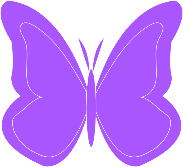 Pink And Purple Butterfly Clipart - Free Clipart ...