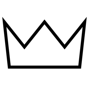 Crown Outline White clip art - Free Clipart Images