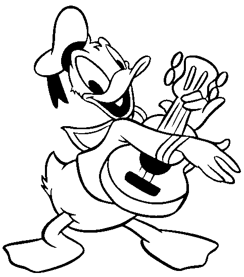 Donald Duck Line Drawing - ClipArt Best