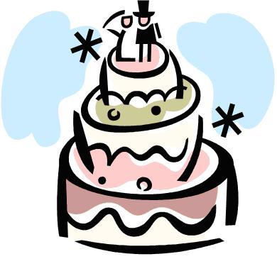 Elegant Wedding Cake Clip Art - Free Clipart Images