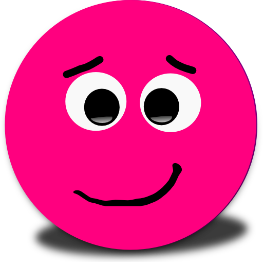 Pink Smiley Face Clipart