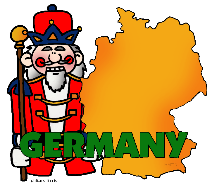 German Clip Art Map Printable