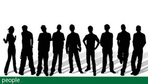 People Silhouettes Vector 5 | Free Vector Download - Graphics ...